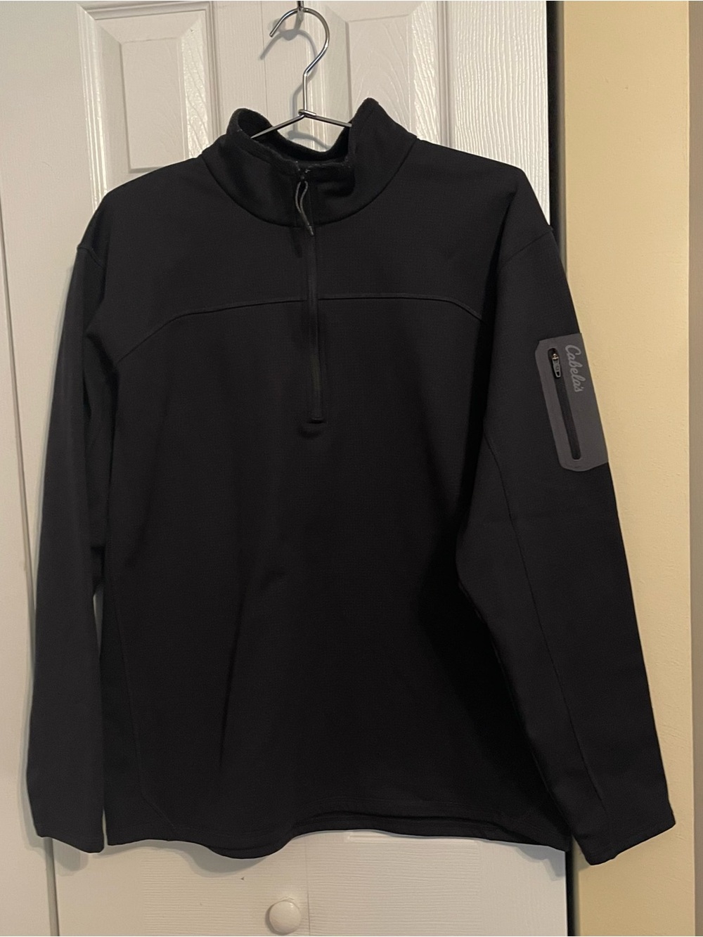 Cabela's Black Men's Half-Zip Performance Jacket